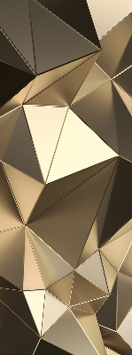 Tenda a rullo per finestra con motivo a triangoli color oro