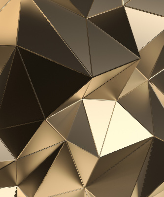 Tenda a rullo per finestra con motivo a triangoli color oro