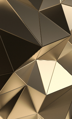Tenda a rullo per finestra con motivo a triangoli color oro