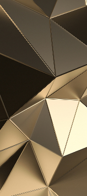 Tenda a rullo per finestra con motivo a triangoli color oro