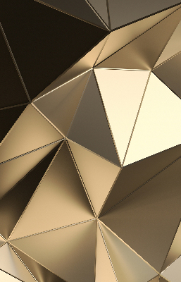 Tenda a rullo per finestra con motivo a triangoli color oro