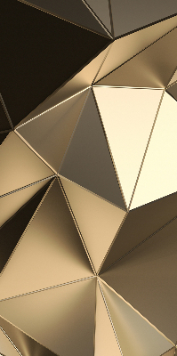 Tenda a rullo per finestra con motivo a triangoli color oro