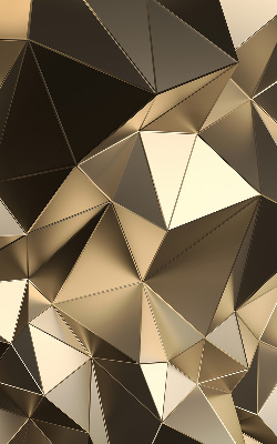 Tenda a rullo per finestra con motivo a triangoli color oro