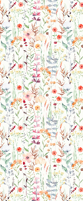 Tenda a rullo per finestra con stampa di fiori colorati