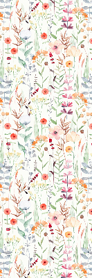 Tenda a rullo per finestra con stampa di fiori colorati