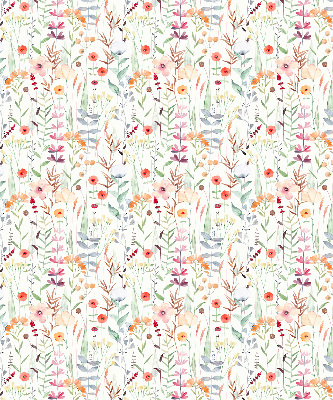 Tenda a rullo per finestra con stampa di fiori colorati