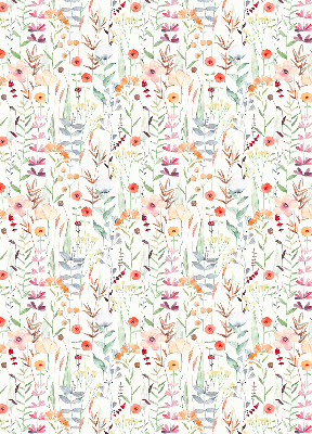 Tenda a rullo per finestra con stampa di fiori colorati