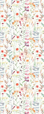 Tenda a rullo per finestra con stampa di fiori colorati
