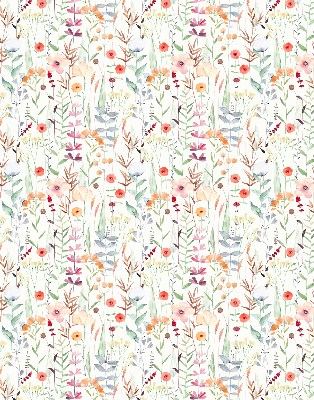 Tenda a rullo per finestra con stampa di fiori colorati