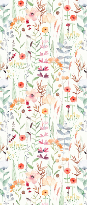 Tenda a rullo per finestra con stampa di fiori colorati