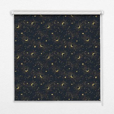Tenda a rullo da interno con fantasia luna e stelle