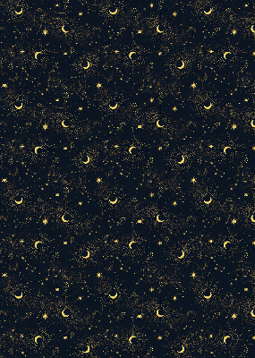 Tenda a rullo da interno con fantasia luna e stelle