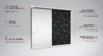 Tenda a rullo da interno con fantasia luna e stelle