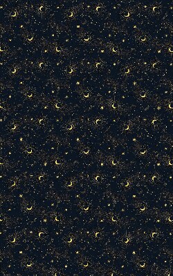 Tenda a rullo da interno con fantasia luna e stelle