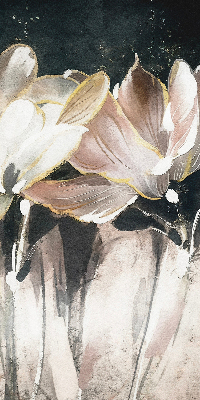 Tenda a rullo per finestra con stampa a fiori dipinti