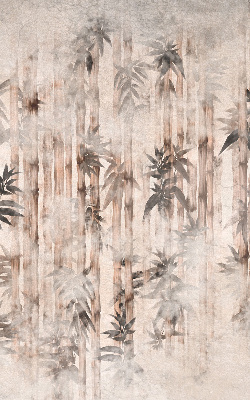 Tenda a rullo interna per finestra con motivo a foglie