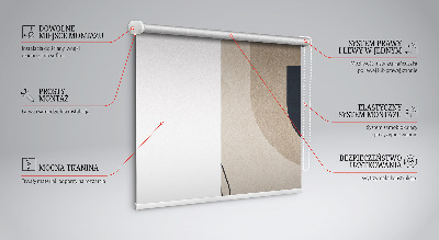 Tenda a rullo da interno con fantasia astratta
