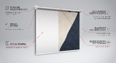 Tenda a rullo con motivo ad astrazione moderna per porta finestra