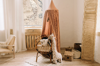 Tenda a rullo interna per finestra con stampa di uccelli in stile vintage