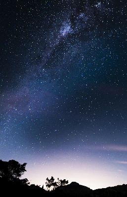 Tenda a rullo per finestra con motivo a cielo stellato