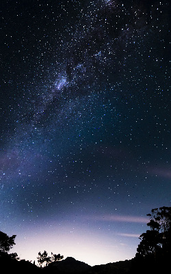 Tenda a rullo per finestra con motivo a cielo stellato