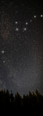 Tenda a rullo da interno con fantasia stelle nel cielo