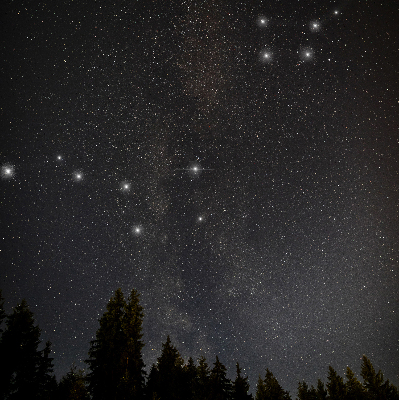 Tenda a rullo da interno con fantasia stelle nel cielo