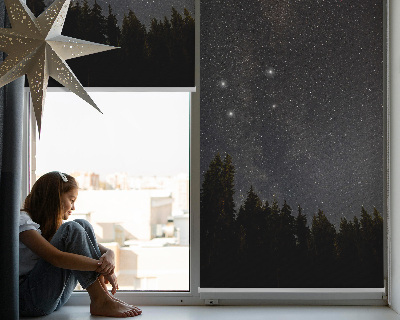 Tenda a rullo da interno con fantasia stelle nel cielo