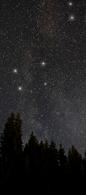 Tenda a rullo da interno con fantasia stelle nel cielo