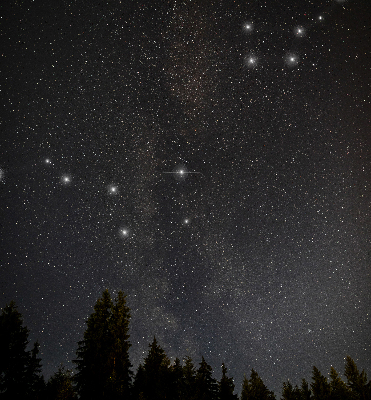 Tenda a rullo da interno con fantasia stelle nel cielo