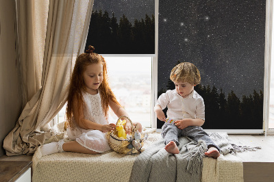 Tenda a rullo da interno con fantasia stelle nel cielo