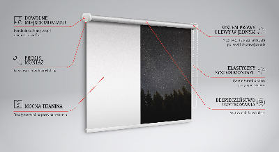 Tenda a rullo da interno con fantasia stelle nel cielo