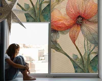 Tenda a rullo per porta finestra modello Fiore