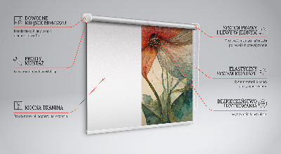 Tenda a rullo per porta finestra modello Fiore
