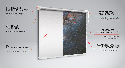 Tenda a rullo per finestra modello via Lattea per interni