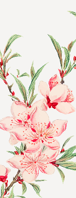 Tenda a rullo per interni con motivo a fiori rosa