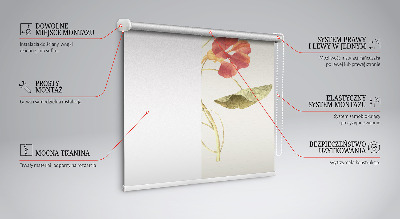 Tenda a rullo interna per finestra modello fiore