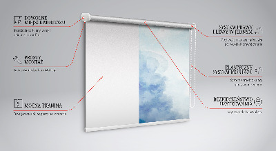 Tenda a rullo da interno modello nuvole
