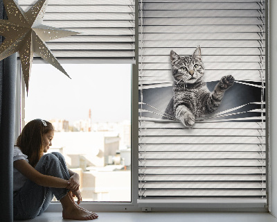 Tenda a rullo da interno con fantasia a gatto