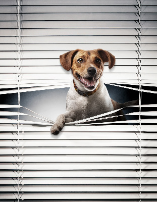 Tenda a rullo in tessuto con stampa a tema cane