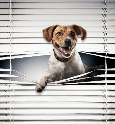 Tenda a rullo in tessuto con stampa a tema cane