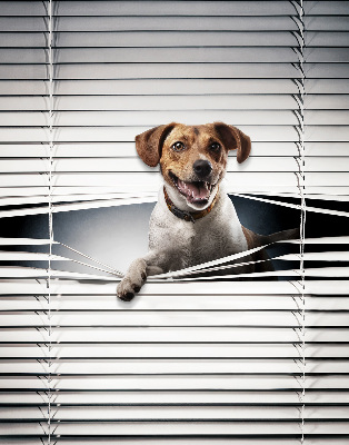 Tenda a rullo in tessuto con stampa a tema cane