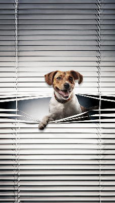 Tenda a rullo in tessuto con stampa a tema cane