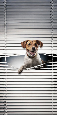Tenda a rullo in tessuto con stampa a tema cane