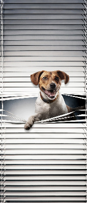 Tenda a rullo in tessuto con stampa a tema cane