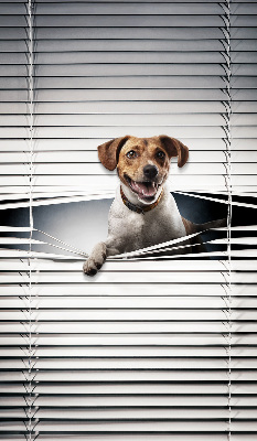 Tenda a rullo in tessuto con stampa a tema cane
