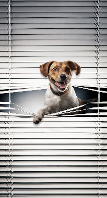 Tenda a rullo in tessuto con stampa a tema cane