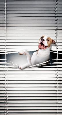 Tenda a rullo per finestra con stampa a motivo di cane