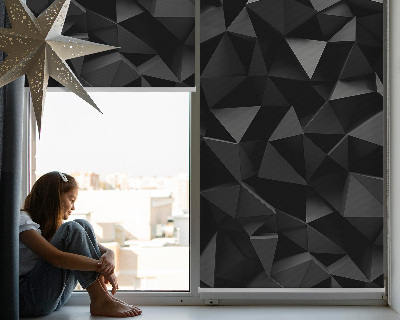 Tenda a rullo interna oscurante nel colore nero origami