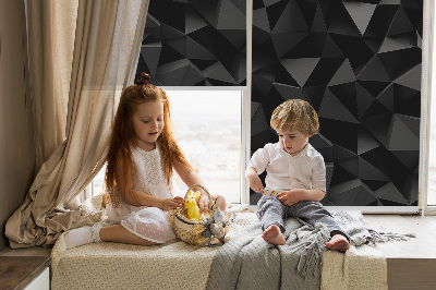 Tenda a rullo interna oscurante nel colore nero origami